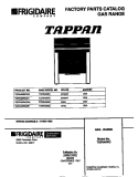 COVER Diagram and Parts List for TGF645WCD1  Tappan Range