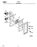 CONTROL PANEL Diagram and Parts List for TGO346BCDD  Tappan Range