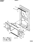 WINDOW MOUNTS Diagram and Parts List for WAC051T7Z5  Frigidaire Air Conditioner