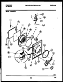 DOOR PARTS Diagram and Parts List for DECSFW3  Frigidaire Dryer
