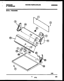 CONSOLE AND CONTROL PARTS Diagram and Parts List for FDG216RBS0  Frigidaire Dryer