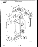 CABINET PARTS Diagram and Parts List for WRT19GRAD0  Frigidaire Refrigerator