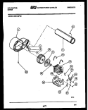 MOTOR AND DRIVE PARTS Diagram and Parts List for DES100FD2  Kelvinator Dryer