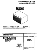 COVER Diagram and Parts List for GAL106F1A3  Gibson Air Conditioner
