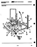 POWER DRY AND MOTOR PARTS Diagram and Parts List for SU180L  Frigidaire Dishwasher
