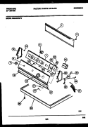 CONSOLE AND CONTROL PARTS Diagram and Parts List for DG6420RW2  Frigidaire Dryer