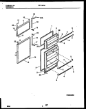 DOOR PARTS Diagram and Parts List for FRT18BRBW0  Frigidaire Refrigerator