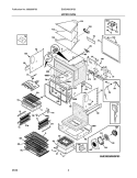 UPPER OVEN Diagram and Parts List for E30EW85GPS3  Electrolux Wall Oven