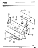 CONTROLS Diagram and Parts List for MWX445RBW1  Frigidaire Washer