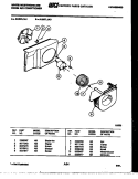 AIR HANDLING PARTS Diagram and Parts List for AL097L1A1  Frigidaire Air Conditioner
