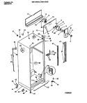 CABINET W / FAN ASSEMBLY Diagram and Parts List for WRT19NZBW2  Frigidaire Refrigerator