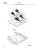 MAINTOP Diagram and Parts List for FEC26C2ACC  Frigidaire Cooktop
