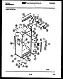 CABINET PARTS Diagram and Parts List for 95-2187-23-05  Tappan Refrigerator