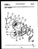 DOOR PARTS Diagram and Parts List for FDG546DBD0  Frigidaire Dryer