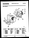 AIR HANDLING PARTS Diagram and Parts List for MAC053P7A1  Frigidaire Air Conditioner
