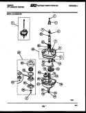 TRANSMISSION PARTS Diagram and Parts List for EL27M6WXFB  Gibson Washer Dryer Combo
