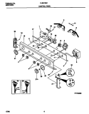 CONTROL PANEL Diagram and Parts List for FLSE72GCS9  Frigidaire Washer Dryer Combo