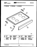 COOKTOP PARTS Diagram and Parts List for 31-3969-23-03  Frigidaire Range