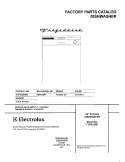 COVER Diagram and Parts List for FDP635RFR4  Frigidaire Dishwasher