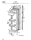 REFRIGERATOR DOOR Diagram and Parts List for FRS24AGGW3  Frigidaire Refrigerator