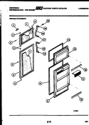 DOOR PARTS Diagram and Parts List for GTN155HH1  Frigidaire Refrigerator