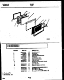 DOOR PARTS Diagram and Parts List for 30-2552-00-01  Tappan Range