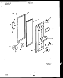 REFRIGERATOR DOOR PARTS Diagram and Parts List for FRS24WPAW0  Frigidaire Refrigerator