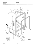 TUB Diagram and Parts List for MDB124BAB0  Uni Dishwasher
