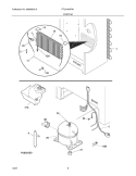 SYSTEM Diagram and Parts List for FFU1464FW1  Frigidaire Freezer