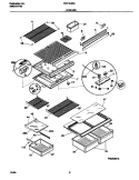 SHELVES Diagram and Parts List for FRT18JRGD1  Frigidaire Refrigerator
