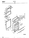 DOOR Diagram and Parts List for MRT18GREW0  Frigidaire Refrigerator
