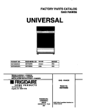 COVER Diagram and Parts List for MGF336BGWA  Frigidaire Range