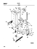 CABINET Diagram and Parts List for FRS26ZSGB0  Frigidaire Refrigerator