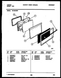 DOOR PARTS Diagram and Parts List for 30-1049-23-07  Tappan Range