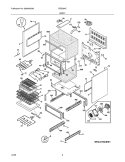 BODY Diagram and Parts List for BES384EB1  Crosley Wall Oven