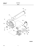 MOTOR Diagram and Parts List for FSG446RHS2  Frigidaire Dryer