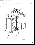 CABINET PARTS Diagram and Parts List for PRT217MCH2  Frigidaire Refrigerator