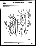 DOOR PARTS Diagram and Parts List for FV21M8WSFE  Gibson Freezer