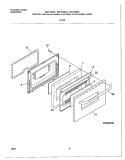 DOOR Diagram and Parts List for MGF324WGSB  Frigidaire Range