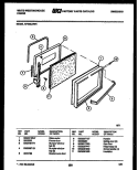 DOOR PARTS Diagram and Parts List for KF320JDW4  Kelvinator Range
