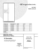 COVER Diagram and Parts List for GLHS269ZCW2  Frigidaire Refrigerator