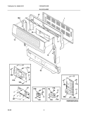 BACKGUARD Diagram and Parts List for CEW30EF6GSB  Electrolux Range