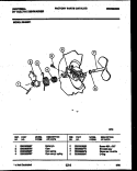 CAM Diagram and Parts List for DB400PW1  Frigidaire Dishwasher