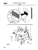 SYSTEM Diagram and Parts List for MFU14F3GW1  Uni Freezer
