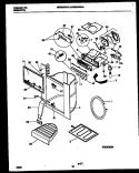 ICE DOOR, DISPENSER AND WATER TANKS Diagram and Parts List for MRS24WHAD0  Frigidaire Refrigerator