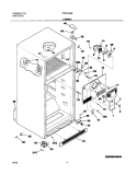 CABINET Diagram and Parts List for FRT21G4BW3  Frigidaire Refrigerator