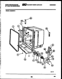 TUB AND FRAME PARTS Diagram and Parts List for SU220NXR1  Frigidaire Dishwasher