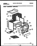 BODY PARTS Diagram and Parts List for MEF500PBWA  Frigidaire Cooktop