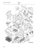 BODY Diagram and Parts List for BFES368EC4  Frigidaire Range