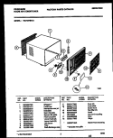 CABINET PARTS Diagram and Parts List for FAV157S1A2  Frigidaire Air Conditioner